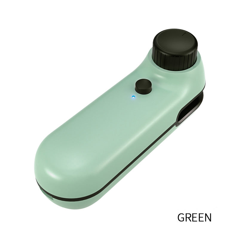 USB Rechargeable Magnetic Mini Heat Sealer, with Cutter