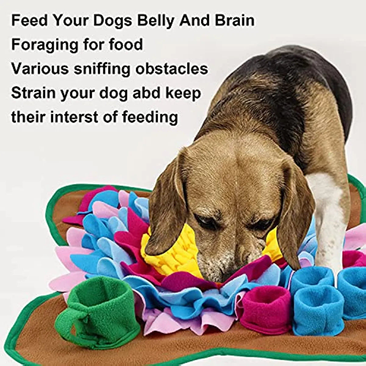 Pet Dog Snuffle Mat, Stimulating Mat for Dogs & Cats