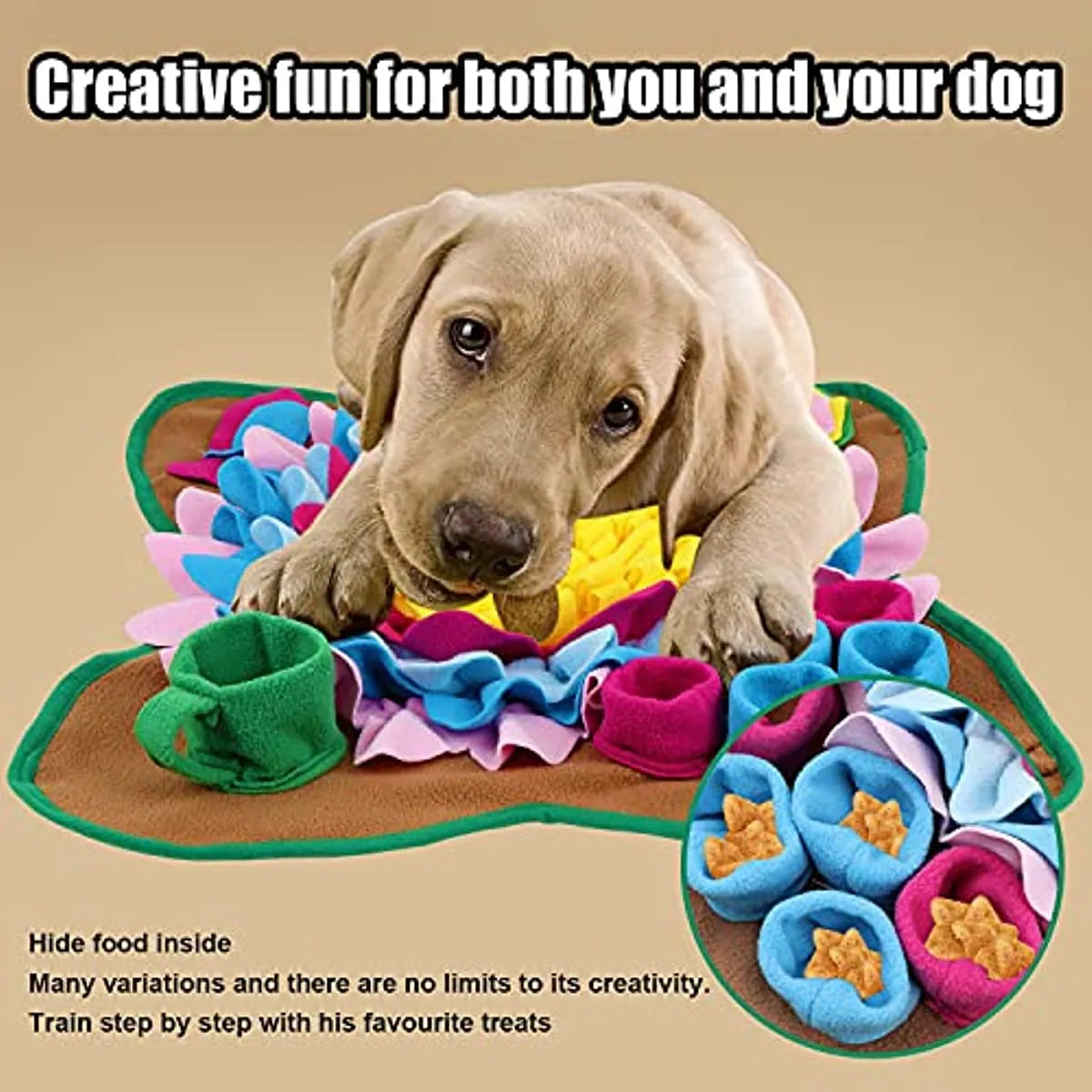 Pet Dog Snuffle Mat, Stimulating Mat for Dogs & Cats