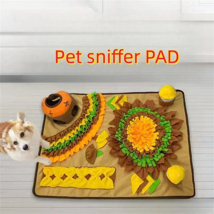 Playful Interactive Plush Pet Mat for Small to Large Dogs & Cats