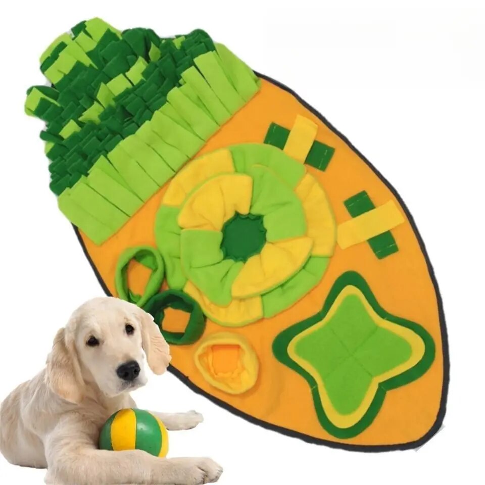 Playful Interactive Plush Pet Mat for Small to Large Dogs & Cats