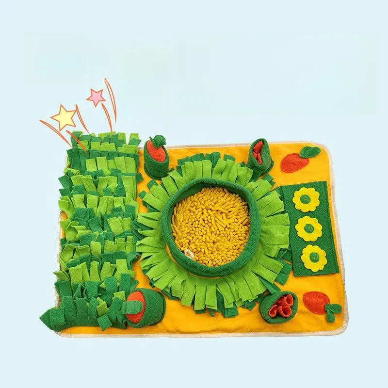 Playful Interactive Plush Pet Mat for Small to Large Dogs & Cats